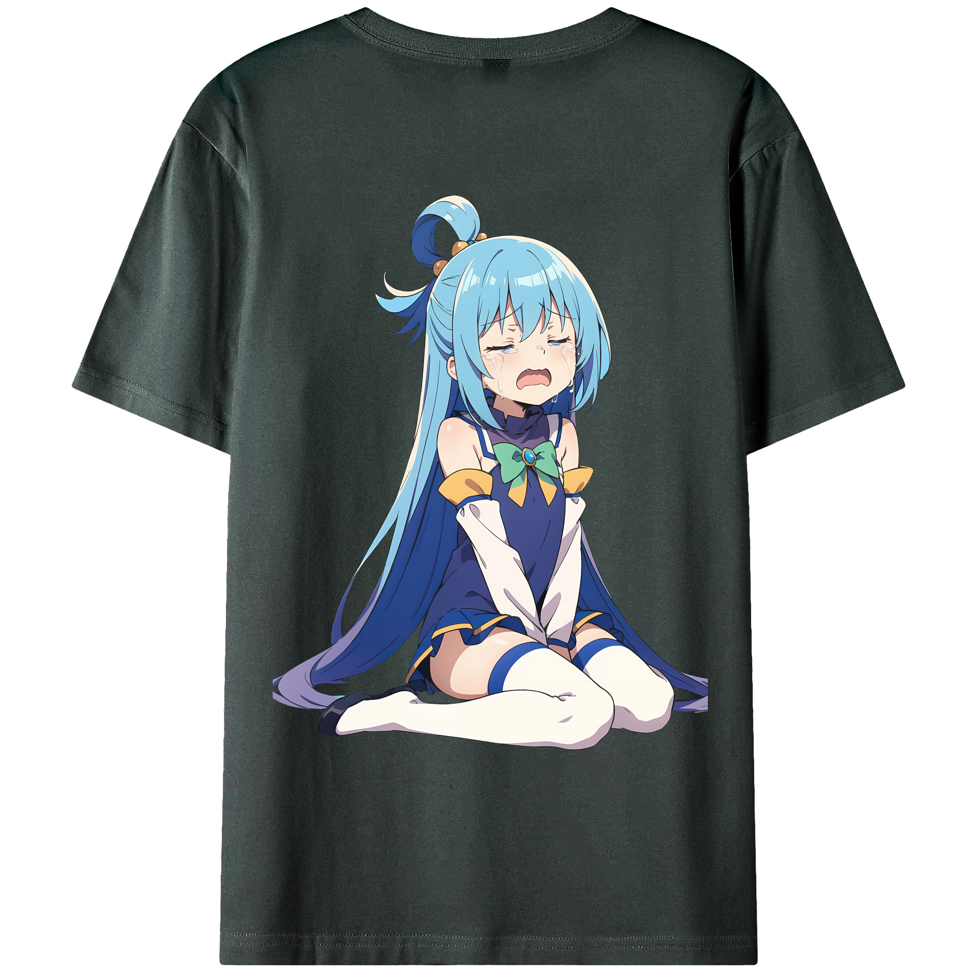 （画像用） 転スラ Regarding Reincarnated to Slime 綿100％ メンズ半袖Tシャツ（バックプリント） 通気性